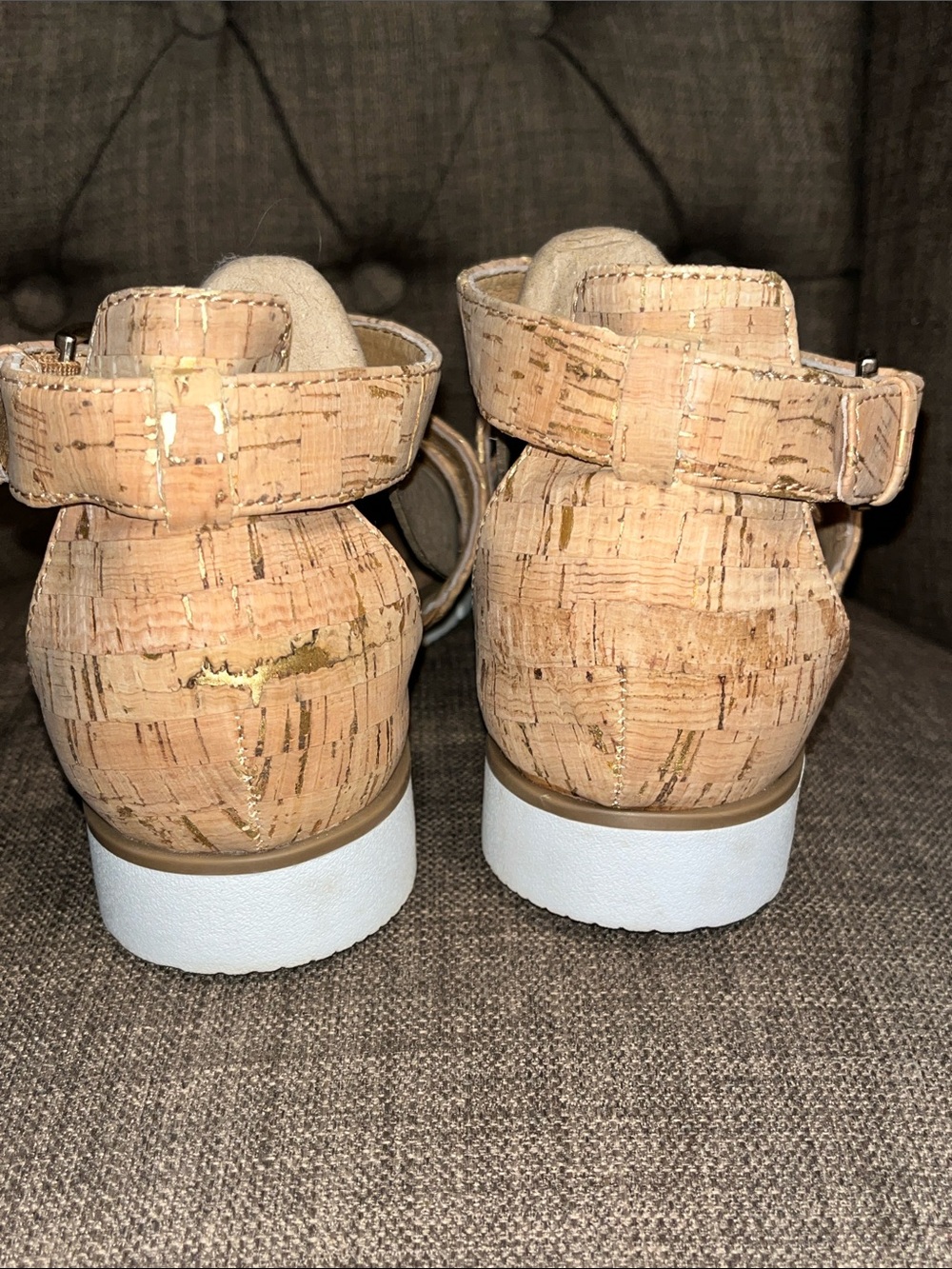 Sofft Marabelle cork leather strap sandals women's size 8.5 - Picture 4 of 9
